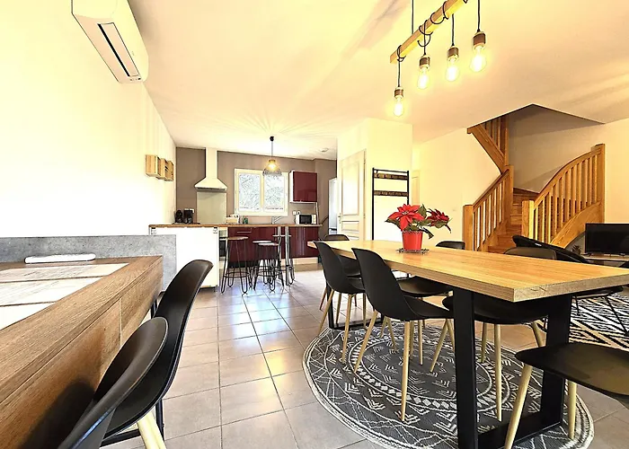 Le Clos Andree - Charmante Maison 8 Personnes - 5 Lits - Climatisation Reversible Rdc - Parking 3 Vehicules - Garage - Zone Nord - Terrasse Et Jardin *